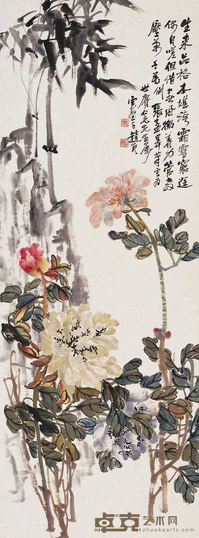 赵云壑 又见春风 立轴 136×51cm
